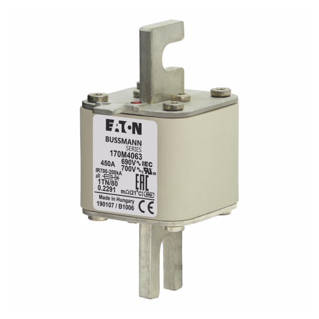 450A 690V 1TN/80 aR INDICATOR FUSE Wkładka szybka 450A AC 690V DIN 1 53x66x108 mm aR DIN 170M4063 EA