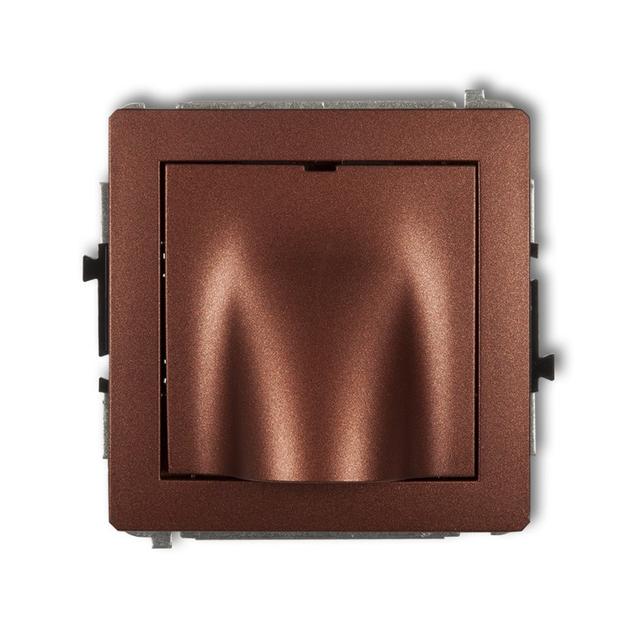 DECO Mechanizm wypustu kablowego brązowy metalik