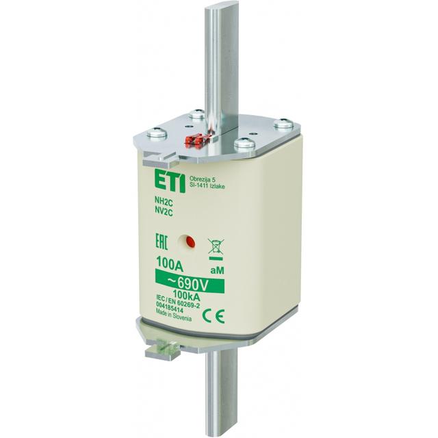 Wkładka topikowa NH silnikowa KOMBI NH2C aM 100A 690V 004185414 ETI