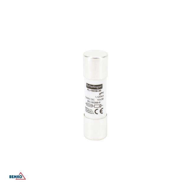 WKŁADKA TOPIKOWA CYLINDRYCZNA 10x38MM 1000V DC 2A