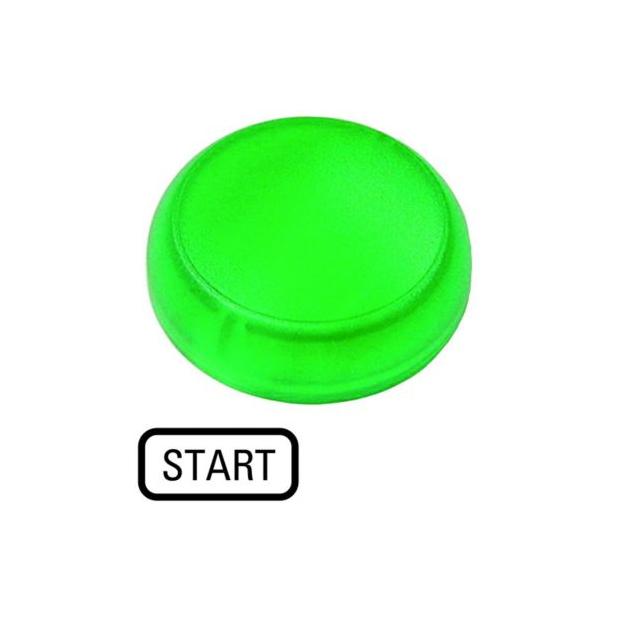 M22-XL-G-GB1 Soczewka do lampki sygnalizacyjnej 22mm zielona z opisem /START/ 218414 EATON