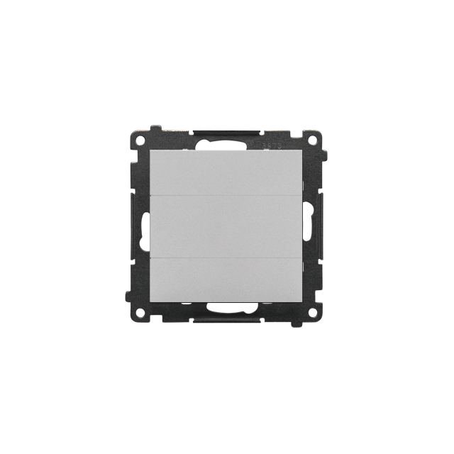 Simon 55 Zaślepka ramki Mocowanie za pomocą łapek lub wkrętów Aluminium mat TPS.01/143 KONTAKT