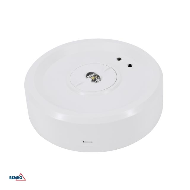 OPRAWA AWARYJNA SKALER OKRĄGŁA 3W SOCZ. KORYTARZOWA IP40 AUTOTEST 3H CNBOP