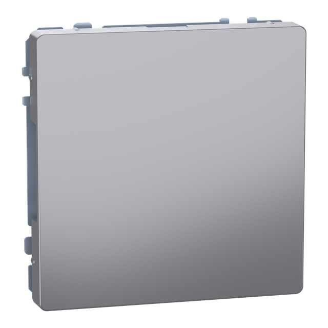 Merten, D-Life, zaślepka, stal nierdzewna