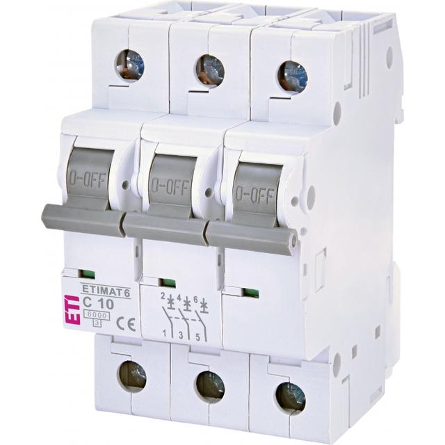 Wyłącznik nadprądowy MAT 6 3P C10A 002145514 ETI