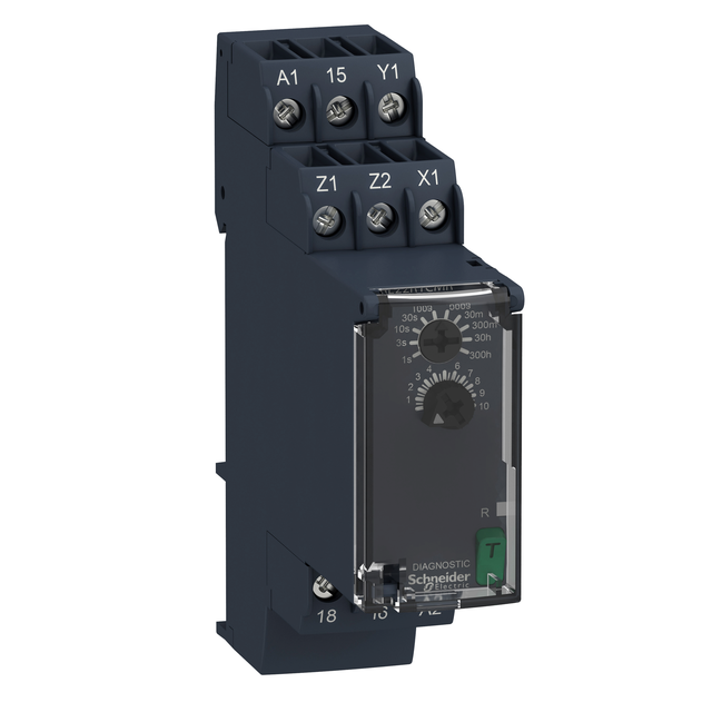 Zelio Time Przekaźnik czasowy z opóźnieniem 24 240V AC/DC styk 1C/O 8A RE22R1CMR Schneider