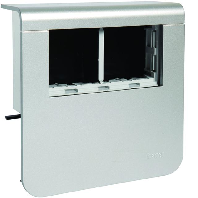 tehalit.SL Pusty nośnik urządzeń 20x80 45x45 aluminium SL20080903D1 HAGER