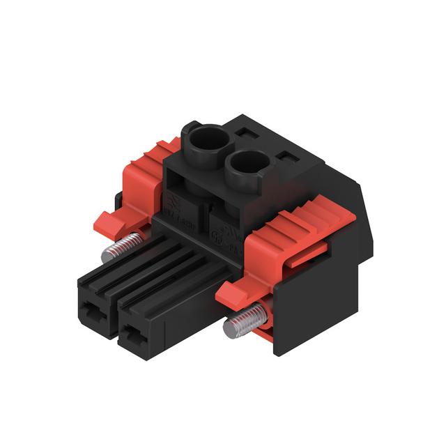 BVZ 7.62HP/02/180SF SN BK BX Wtyk PCB (złącze wiązki), 7.62 mm, Liczba biegunów: 2, Przyłącze z jarzmem /100szt./ 1930160000 WEIDMÜLLER