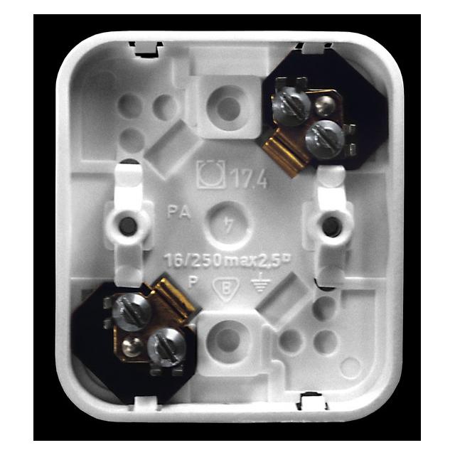 PI Puszka 2-zaciskowa do wyrobów z serii Pi - kolor biały