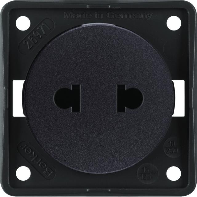 BERKER Integro Flow Gniazdo bez uziemienia Standard Euro-Amerykański brąz 962572501 HAGER