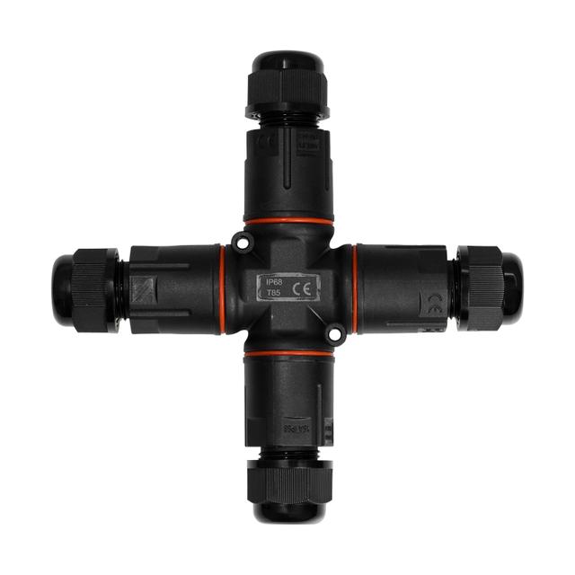 SZPN 293X-4T złączka kablowa 3x1,5 czwórnik czarna 39.2934 OPATÓWEK