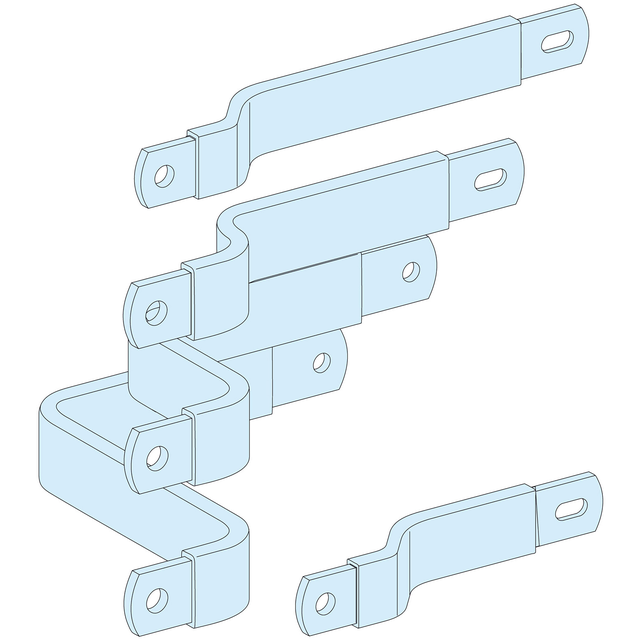 Rozdzielnice PrismaSet, przyłącza do mocowanego poziomo na stałe NSX630 z łącznikami 4P