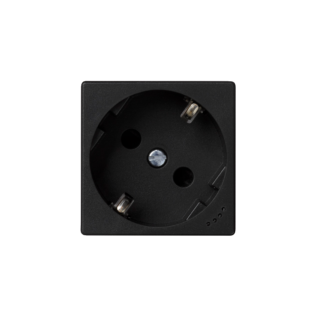 Simon Connect Gniazdo K45 schuko 16A/230V wskaźnik zasilania szary grafit KL01/14 KONTAKT