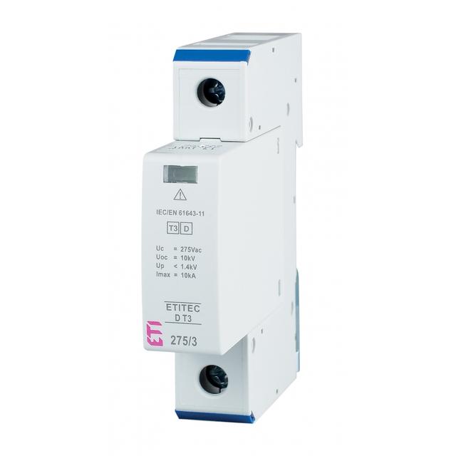 Ogranicznik przepięć T3 (D) TEC D T3 275/3 1+0 RC 002440418 ETI