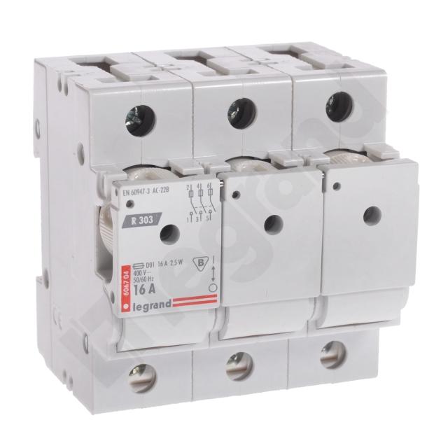 Rozłącznik Bezpiecznikowy 3P 16A D01 R303 606704 LEGRAND