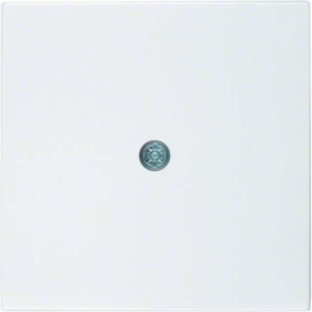 BERKER B.Kwadrat/S.1/B.3/B.7 Płytka czołowa do przyłączy kablowych biały połysk 10198989 HAGER