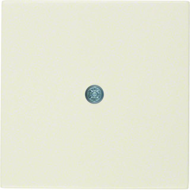 BERKER B.Kwadrat/S.1 Płytka czołowa do przyłączy kablowych kremowy połysk 10198982 HAGER