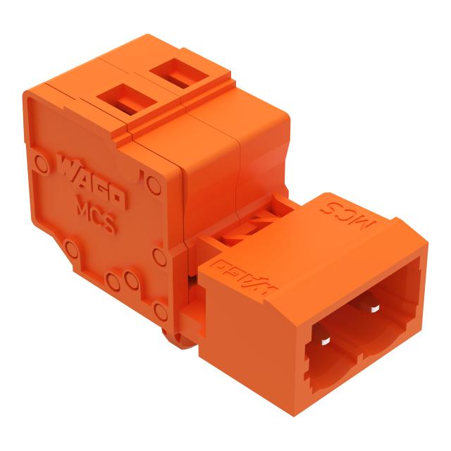 MCS-MIDI Classic wtyk 2-bieg. pomarańczowy raster 5,08 mm /100szt./ WAGO