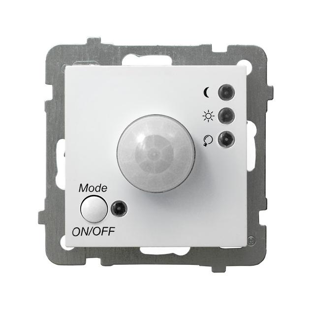 AS ANTYBAKTERYJNY Elektroniczny czujnik ruchu produkt zawiera szkło fosforanowo-srebrowe - kolor bia