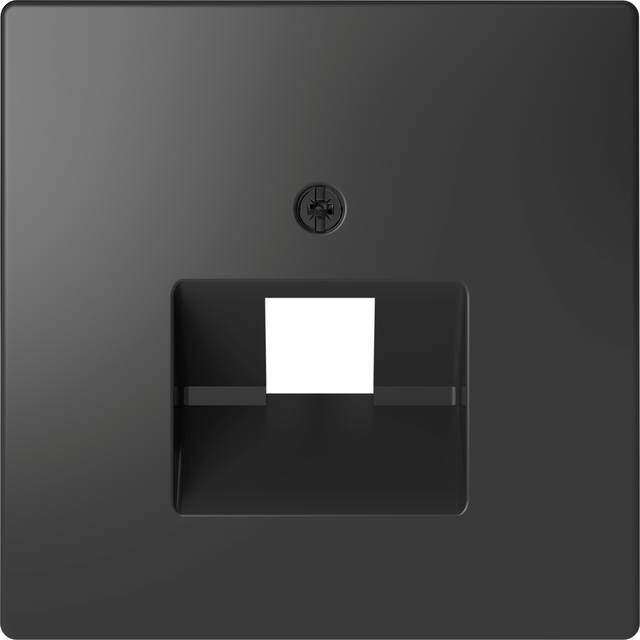 Merten, D-Life, płytka centralna gniazda RJ45 ukośnego, antracyt