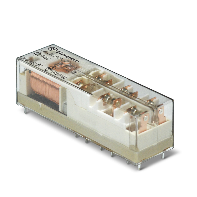 Przekaźnik miniaturowyZ mechanicznie sprzężonymi zestykami serii 50: 5Z + 1 R 8A 110V DC 50.16.9.110.5510 /10szt./ FINDER