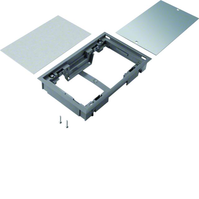 tehalit.VE-EE Pokrywa pełna płytki montaż E04 147X247 8mm stal szary PA BDE04087011 HAGER