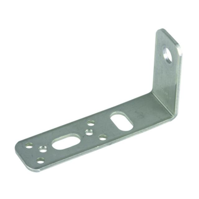 Element mocujący narożny z bolcem mocującym (nr kat. 106301), kąt 90 st., stal nierdzewna NIRO