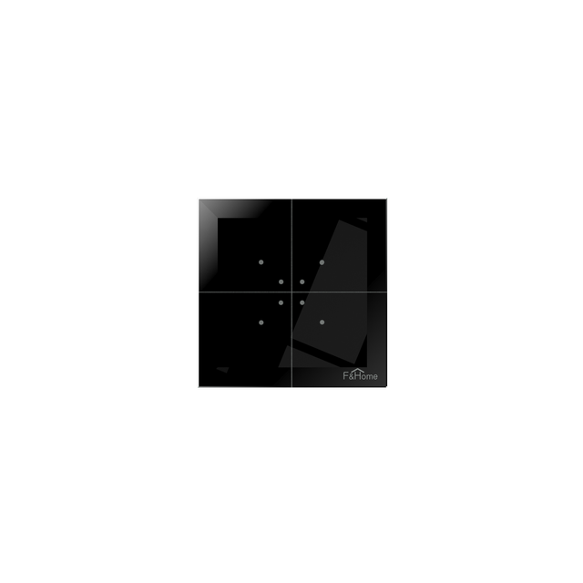 Łącznik szklany dotykowy czarny 24 V