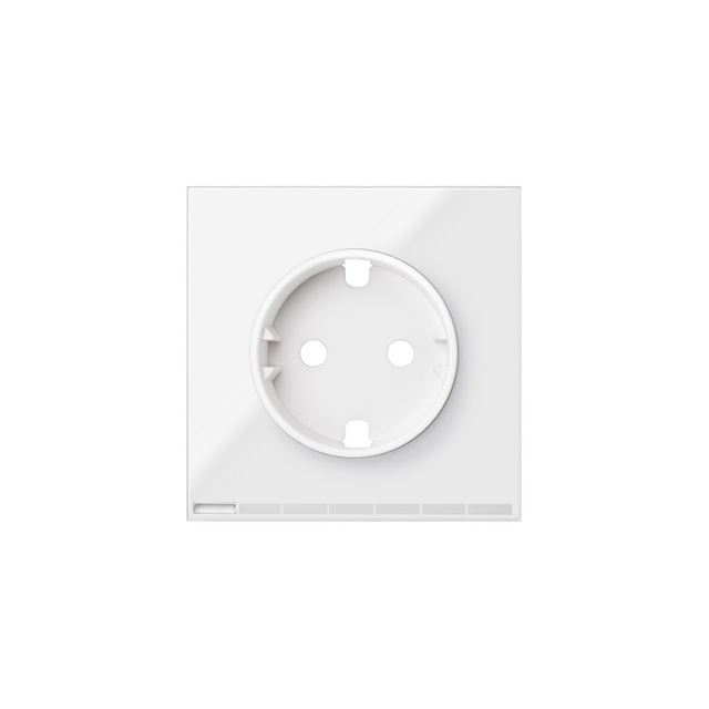Simon 100 Pokrywa iO gniazda z/u Schuko biały