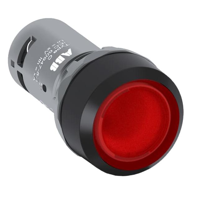Przycisk bistabilny wklęsły 1NC czerwony CP2-11R-01