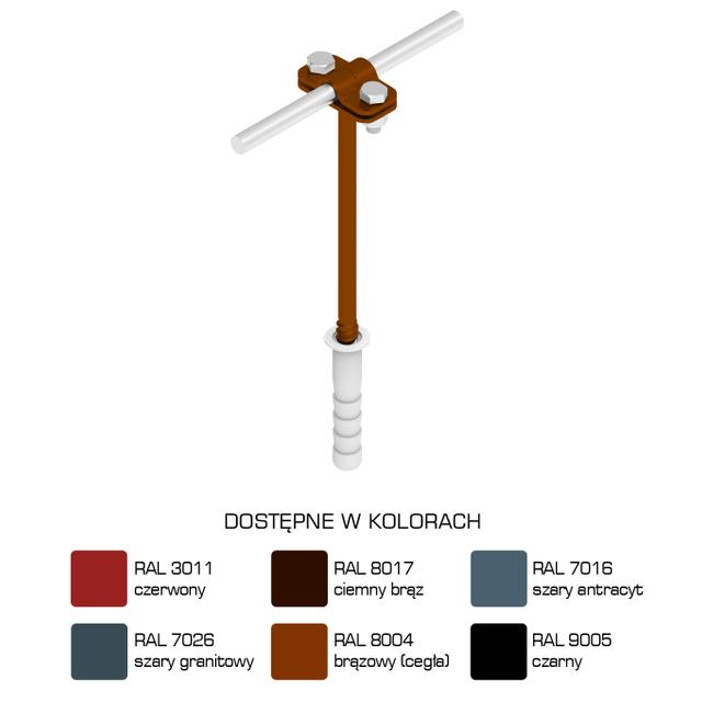 Uchwyt z kołk.rozp.Z-Śruba, M12, L=12cm /LA/