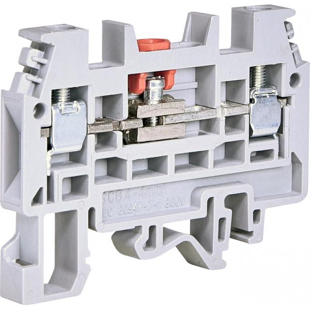 ESC-SCB.4 Złączka gwintowa pomiarowa rozłączalna (szara) 4 mm2