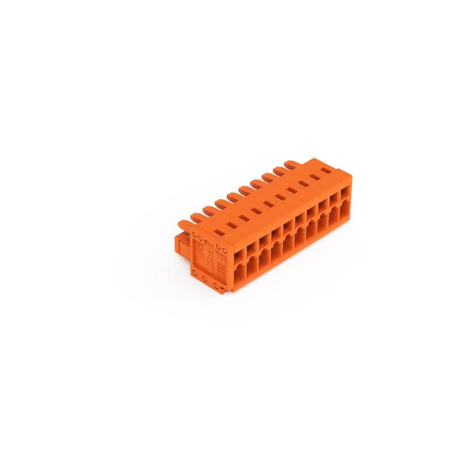 MCS-MINI Classic gniazdo 10-bieg. pomarańczowe raster 3,81 mm /50szt./ WAGO