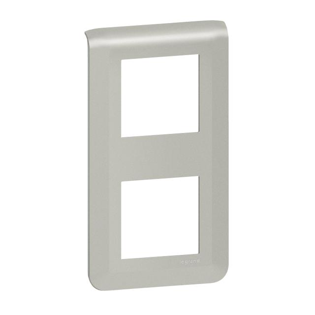Mosaic - Ramka 2x2 Modułowa Pionowa - Aluminium 079322L LEGRAND