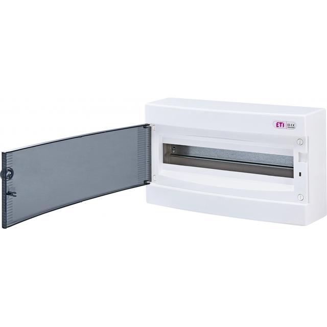Rozdzielnica natynkowa 1x18 drzwi transparentne ECT18PT-s 001101068 ETI