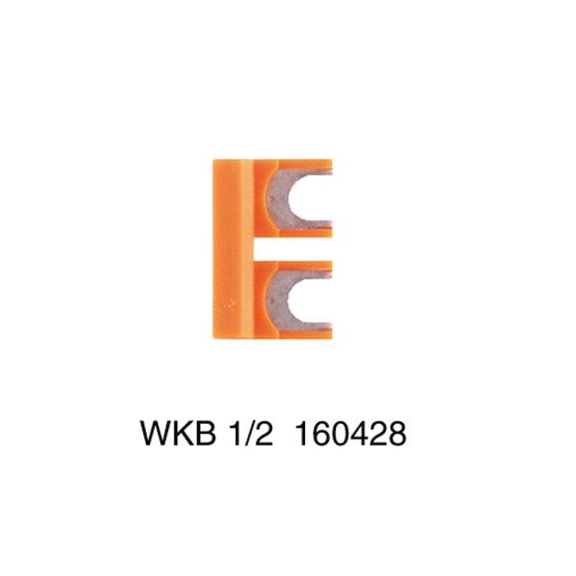 WKB 1/2 Złącze krosujące (terminal), wtykany, Liczba biegunów: 2, Raster w mm: 8.00, Izolowany: Tak, pomarańczowy /50szt./ 1604280000 WEIDMÜLLER