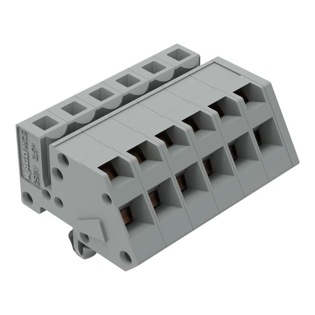 MCS-MIDI Classic gniazdo kątowe 6-bieg. szare raster 5 mm /50szt./ WAGO