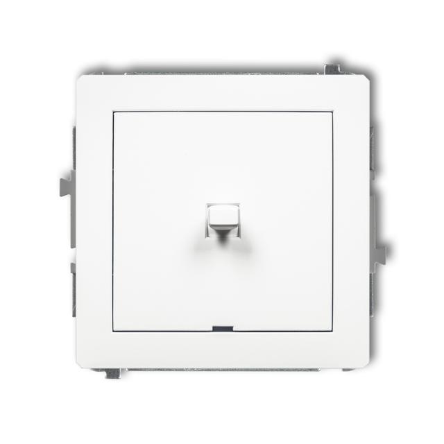 DECO Mechanizm łącznika jednobiegunowego w stylu amerykańskim biały mat