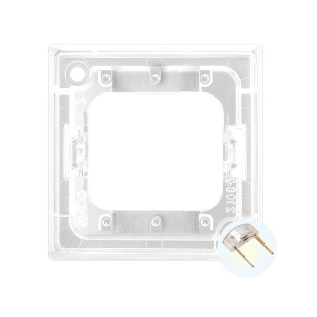 ARIA Zespół podświetlenia led biały do łączników potrójnych - kolor bezbarwny