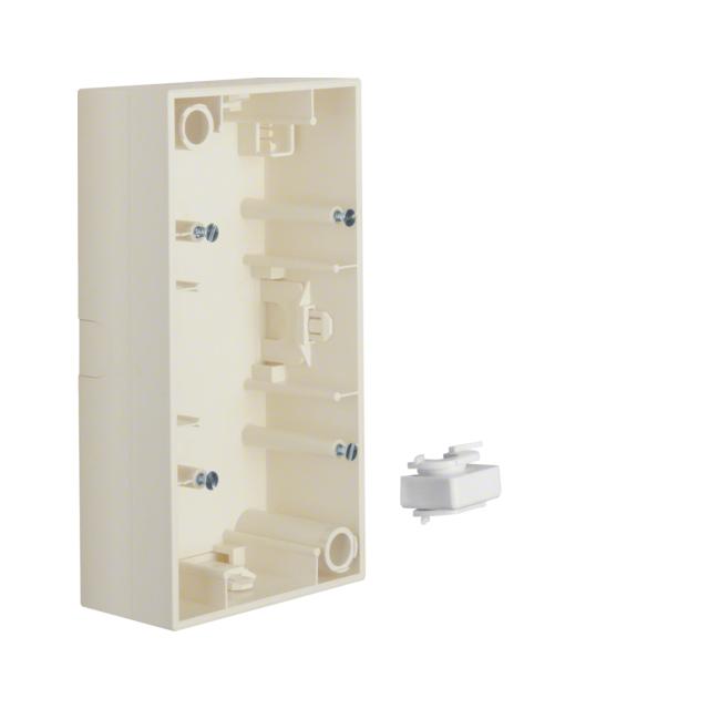 Puszka natynkowa 2-krotna; kremowy, połysk; S.1