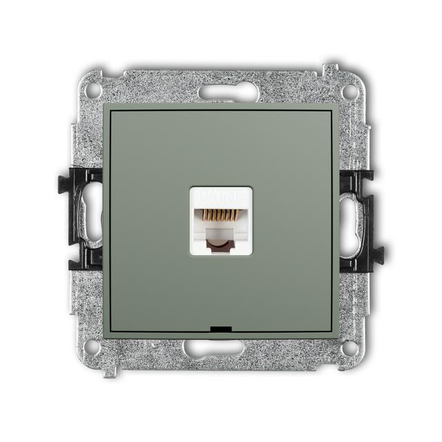 ICON Mechanizm gniazda komputerowego pojedynczego 1xRJ45, kat. 5e, 8-stykowy, bez pola opisowego sza