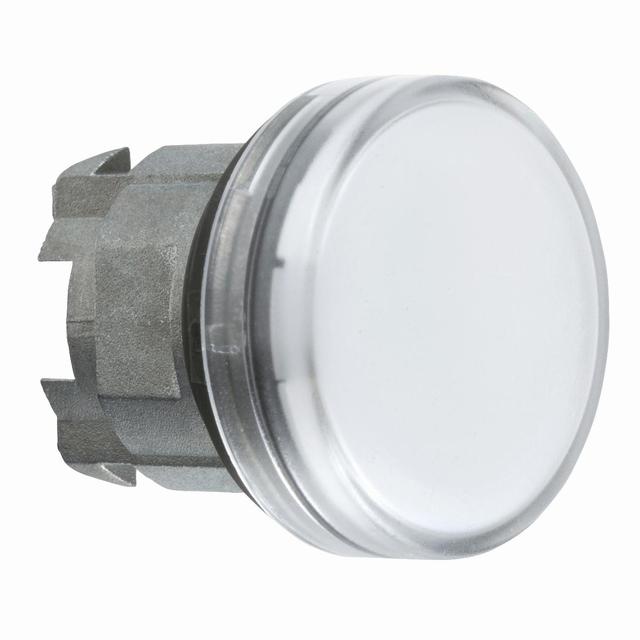 Harmony XB4 Główka lampki sygnalizacyjnej fi22 biała żarówka BA9S metalowa ZB4BV01 Schneider