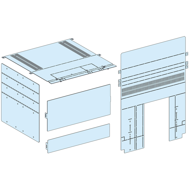Rozdzielnice PrismaSet, osłona połączenia tylnego do mocowanego pionowo aparatu NS1600-MTZ1