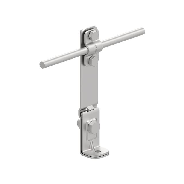 Uchwyt na blachę krawędz. kątowy Z-śruba H=14,5cm /OH/