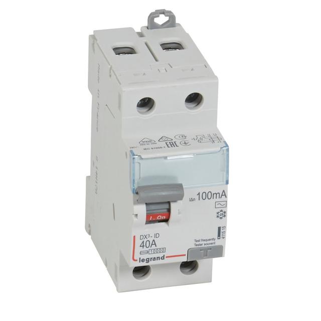 Wyłącznik Różnicowoprądowy P 302 2P 40A 100Ma Typ AC DX3 411515 LEGRAND