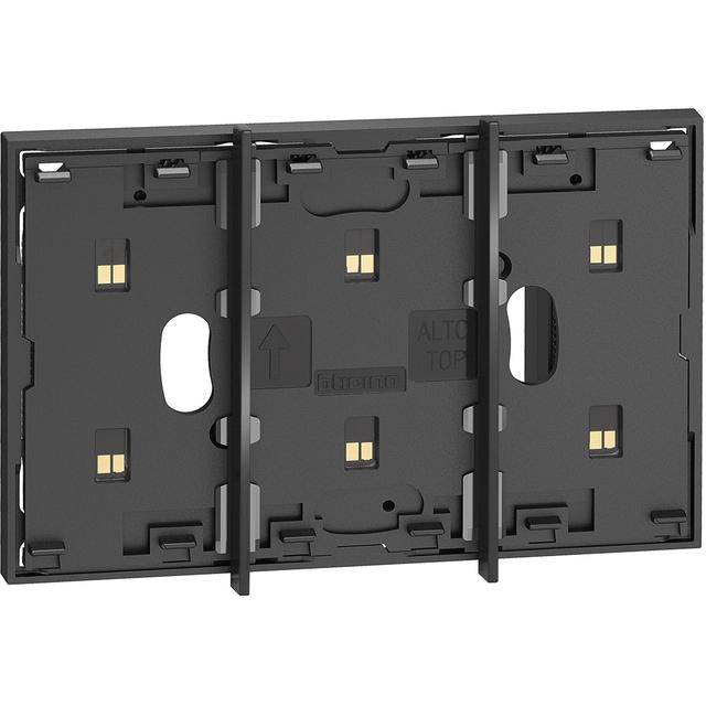 LIVING NOW 'MY HOME' - RAMKA STYKOWA - 2+1 MODUŁ - CZERŃ, Bticino