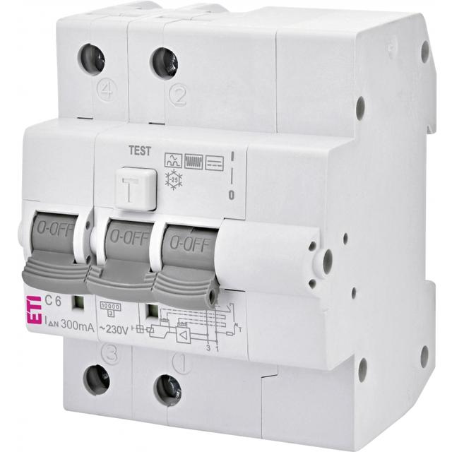 Wyłącznik różnicowonadprądowy KZS-4M 3P+N C6A 300mA typ B 002174831 ETI