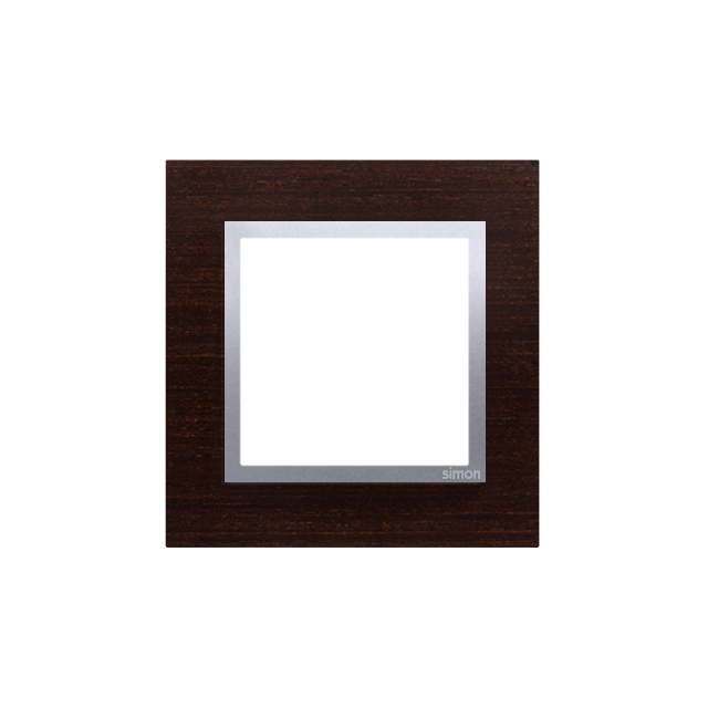 Simon 54 Nature Ramka 1-krotna Nature-Drewno SREBRNE WENGE IP20/IP44* (*IP44-należy zastosować uszczelkę ramki DUN1) DRN1/84 KONTAKT