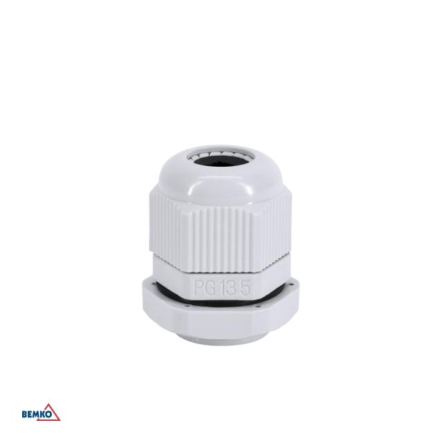 DŁAWNICA KABLOWA SZARA PG-13.5 (OPK. 100SZT.)