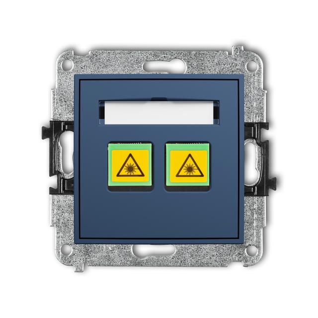 ICON Mechanizm gniazda światłowodowego/optycznego podwójnego navy blue